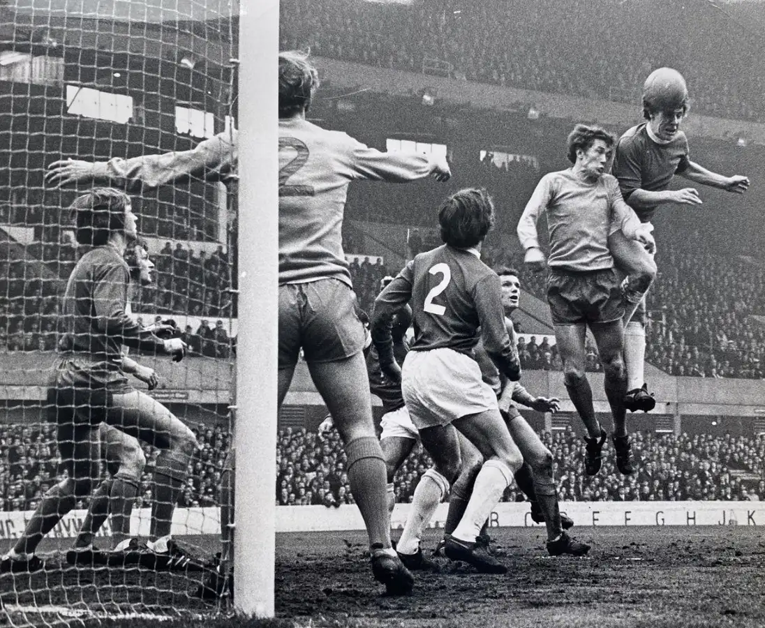 1710 06.02.71 Royle  v Huddersfield Town (H) FIRST IN SEQUENCE - Joe Royle's meets a corner f...webp