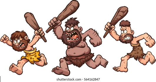 angry-running-cavemen-vector-clip-260nw-564162847.jpg