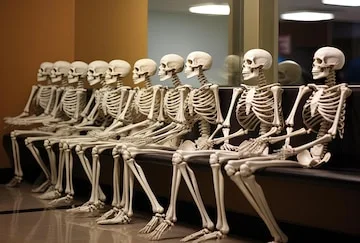 array-human-skeletons-lined-up-hospital-waiting-room-style-wetcore_921860-122394.webp
