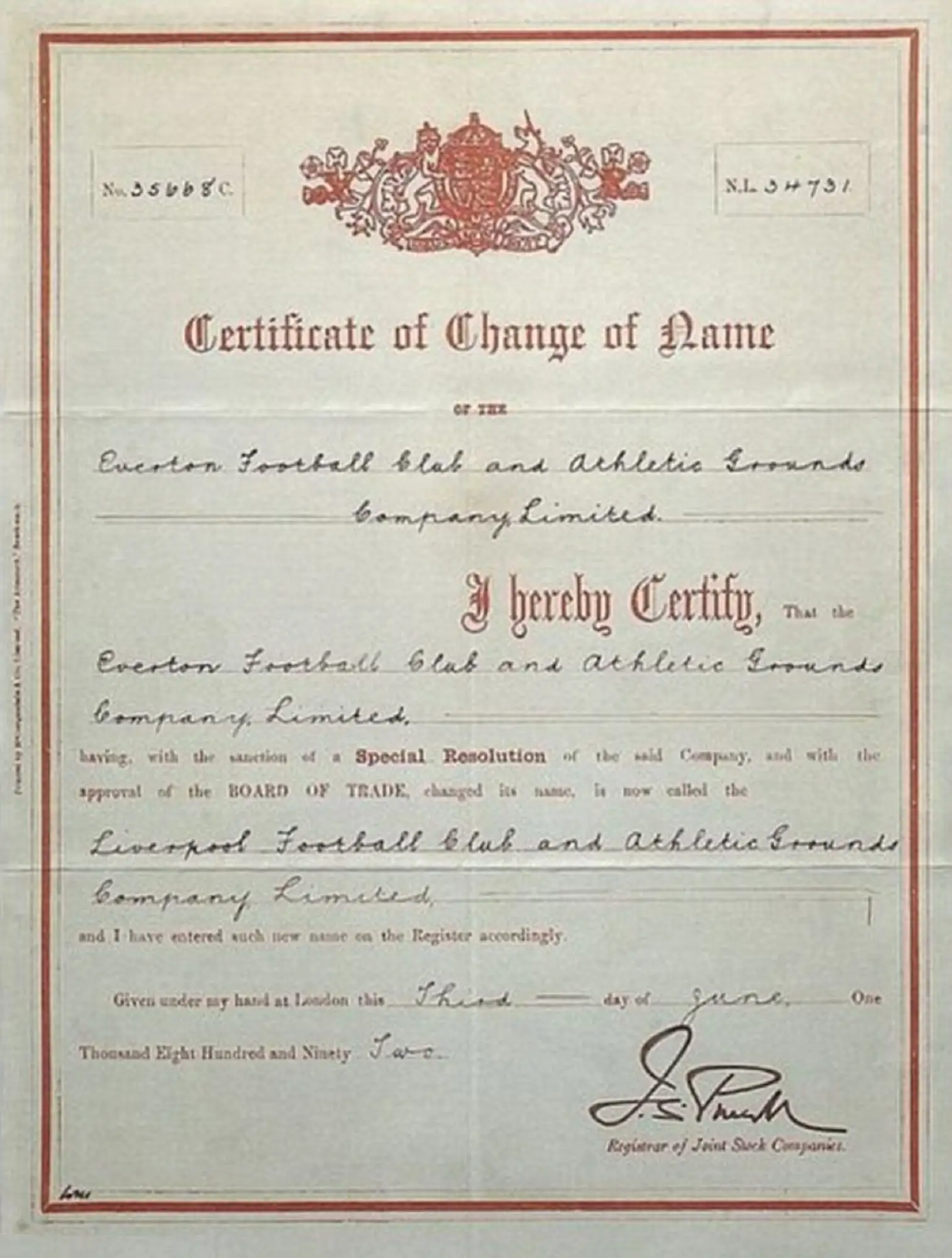 Liverpool FC - Name Change From Everton Athletic FC - June 1892.webp