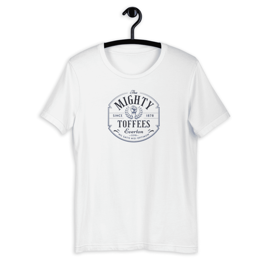 Mighty Toffees B&C Unisex white on hanger.png