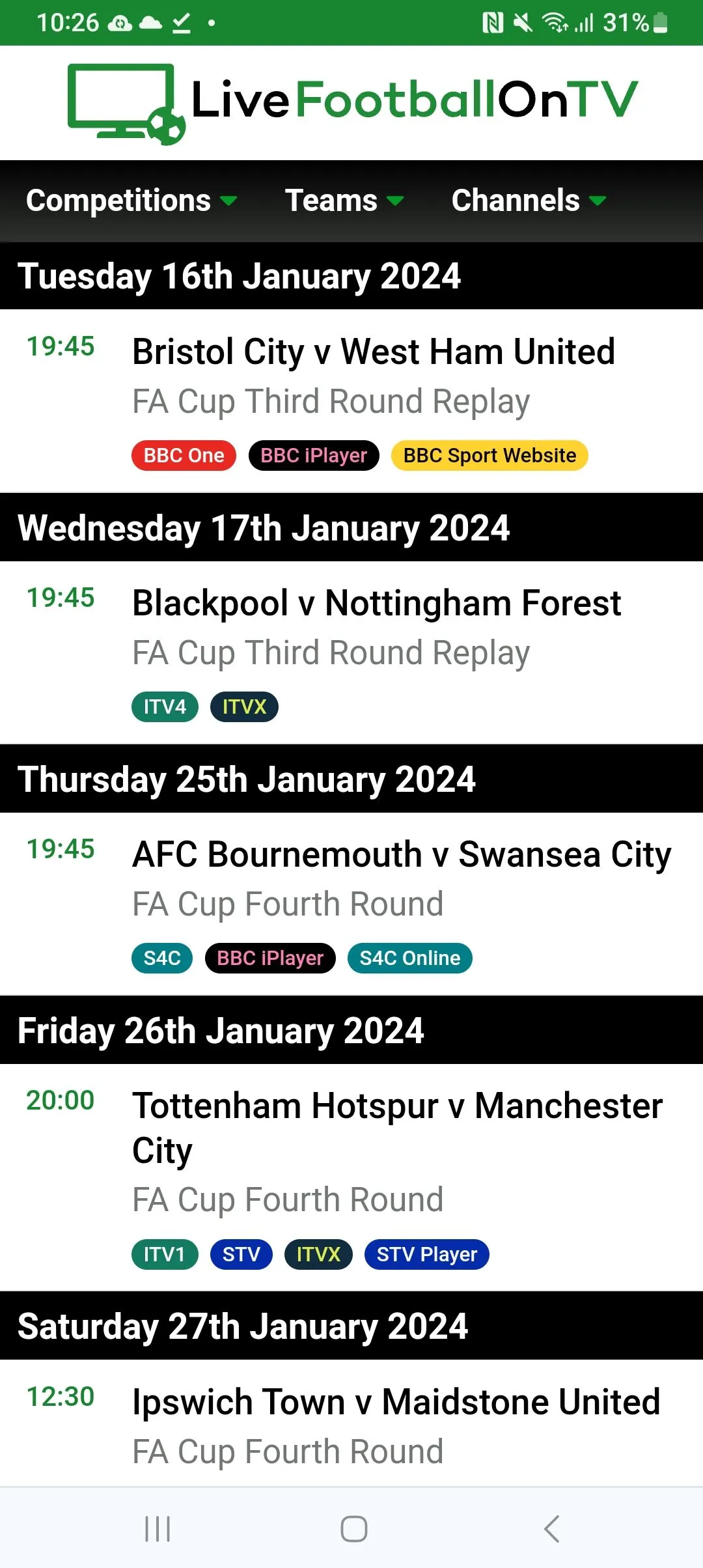 FA CUP DRAW ROUND 4 Page 11 GrandOldTeam