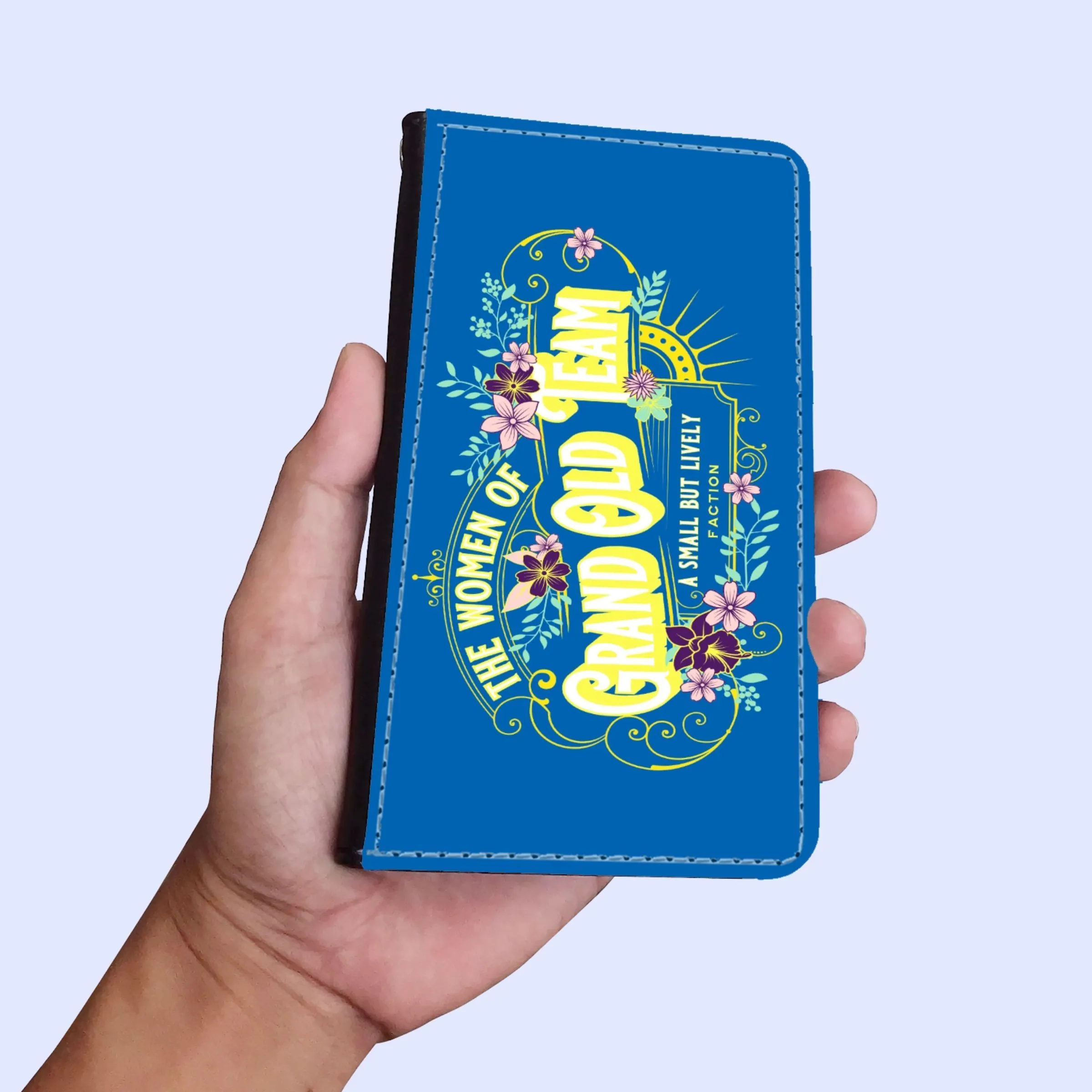 Women of GOT Faux Leather Wallet Phone Case in Hand.webp