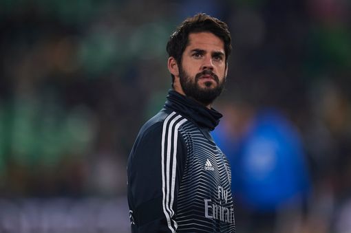 Isco of Real Madrid looks on