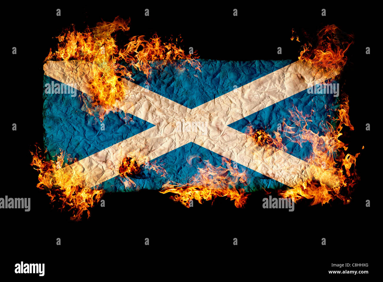 national-symbols-and-flag-of-scotland-C8HHXG.jpg