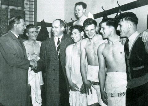 Promotion back to the top flight is secured in 1954