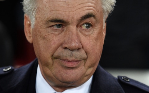 Carlo Ancelotti watches on from the dug-out