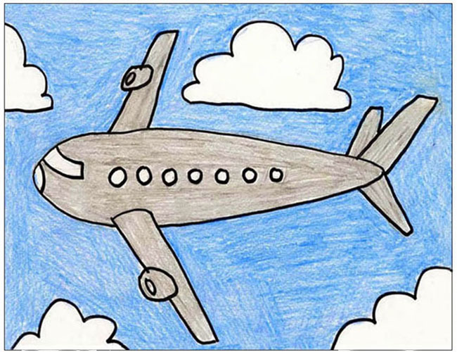 Image result for child plane drawing