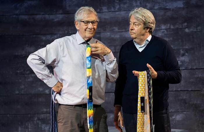 A more recent Kenwright production: Frank and Percy, starring Ian McKellen and Roger Allam, at Theatre Royal, Windsor. Photo: Jack Merriman