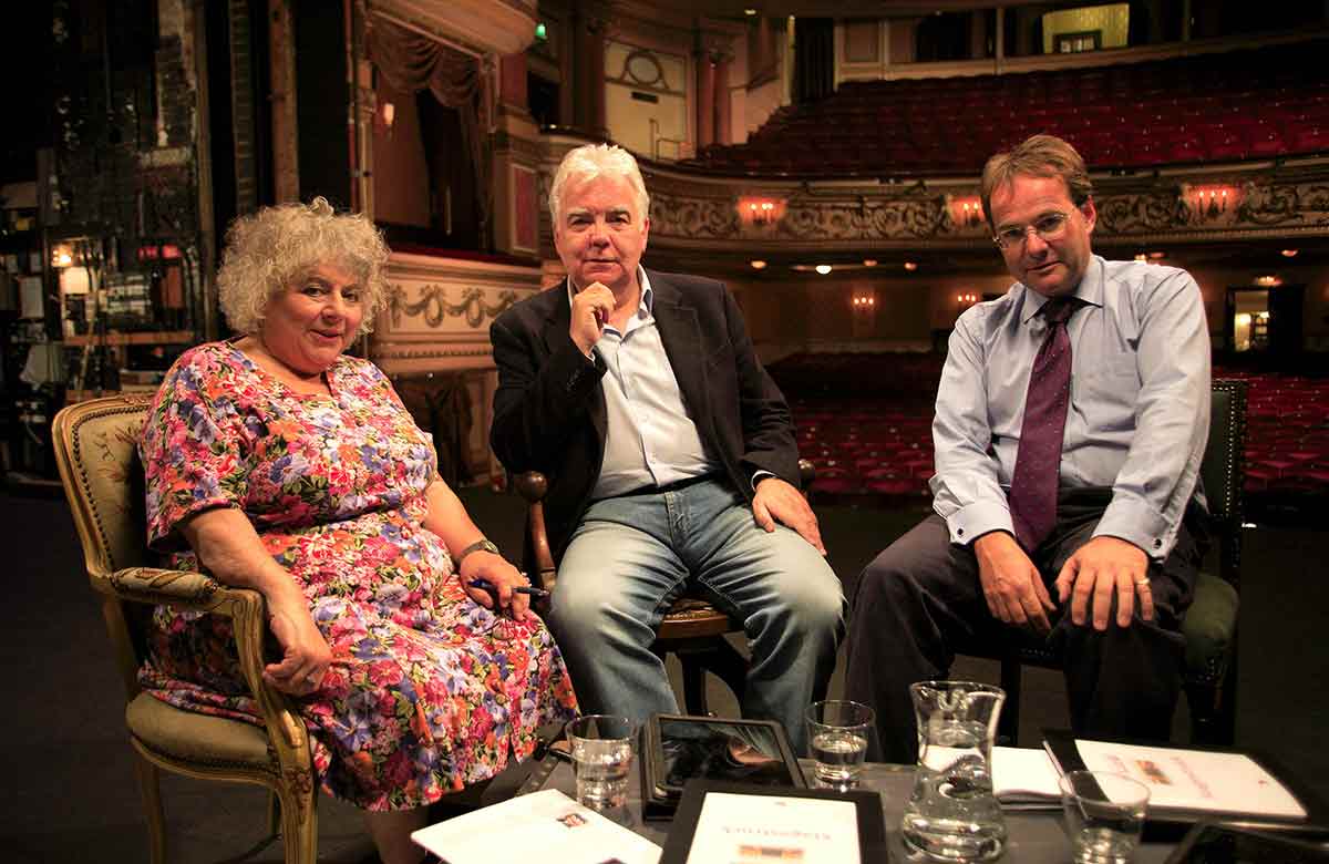 Miriam Margolyes, Bill Kenwright and Quentin Letts as judges for the Nation's Best Am Dram in 2012