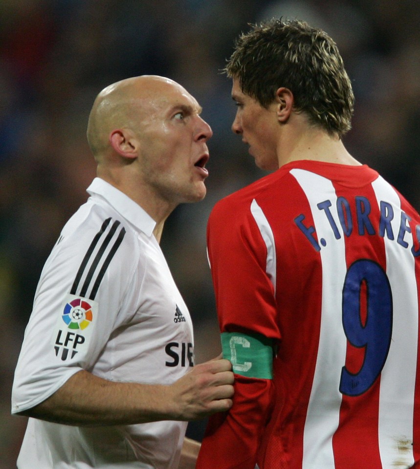 Torres messed with the wrong man in a feisty Madrid derby in 2006
