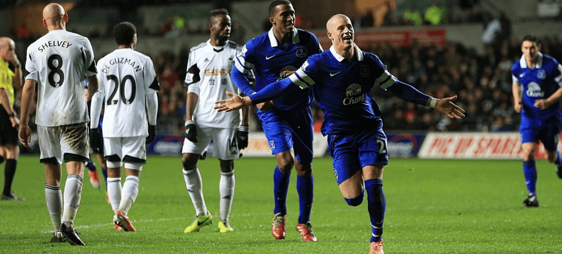 Ross Barkley scores the winner for Everton vs Swansea