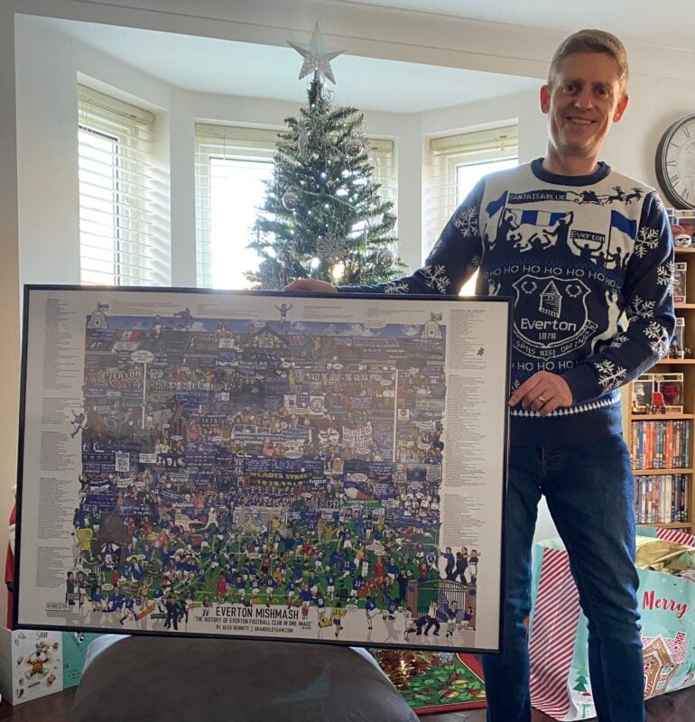 Everton Mishmash Poster Print