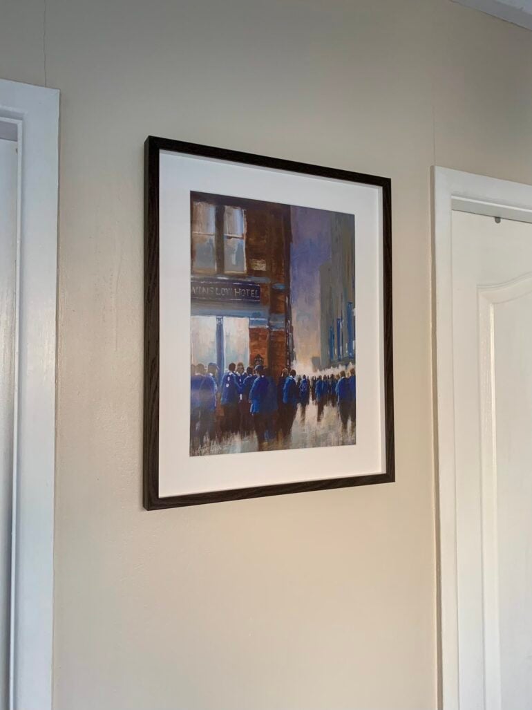Everton match day print