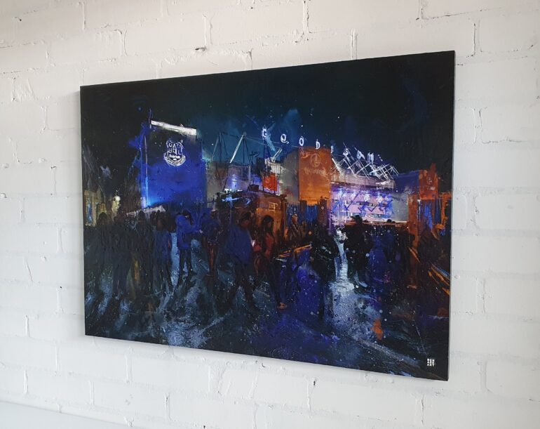 Original A1 Artwork - Goodison Park Under The Lights