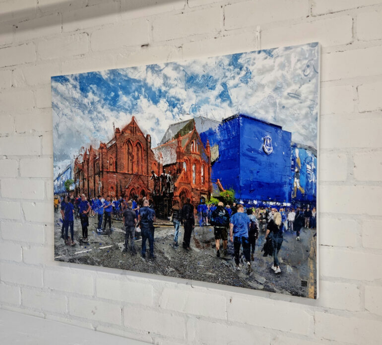 Original A1 Artwork - Goodison Park Blue Skies