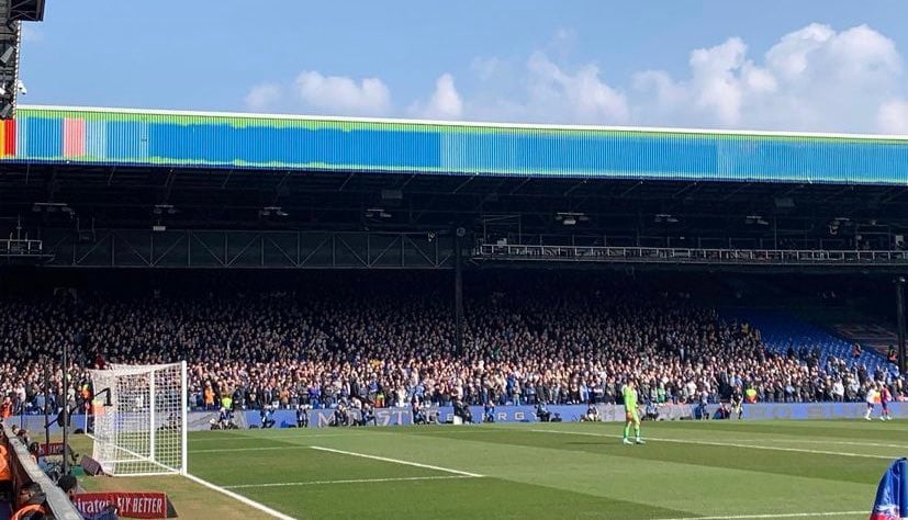 Everton fans at Selhurst Park