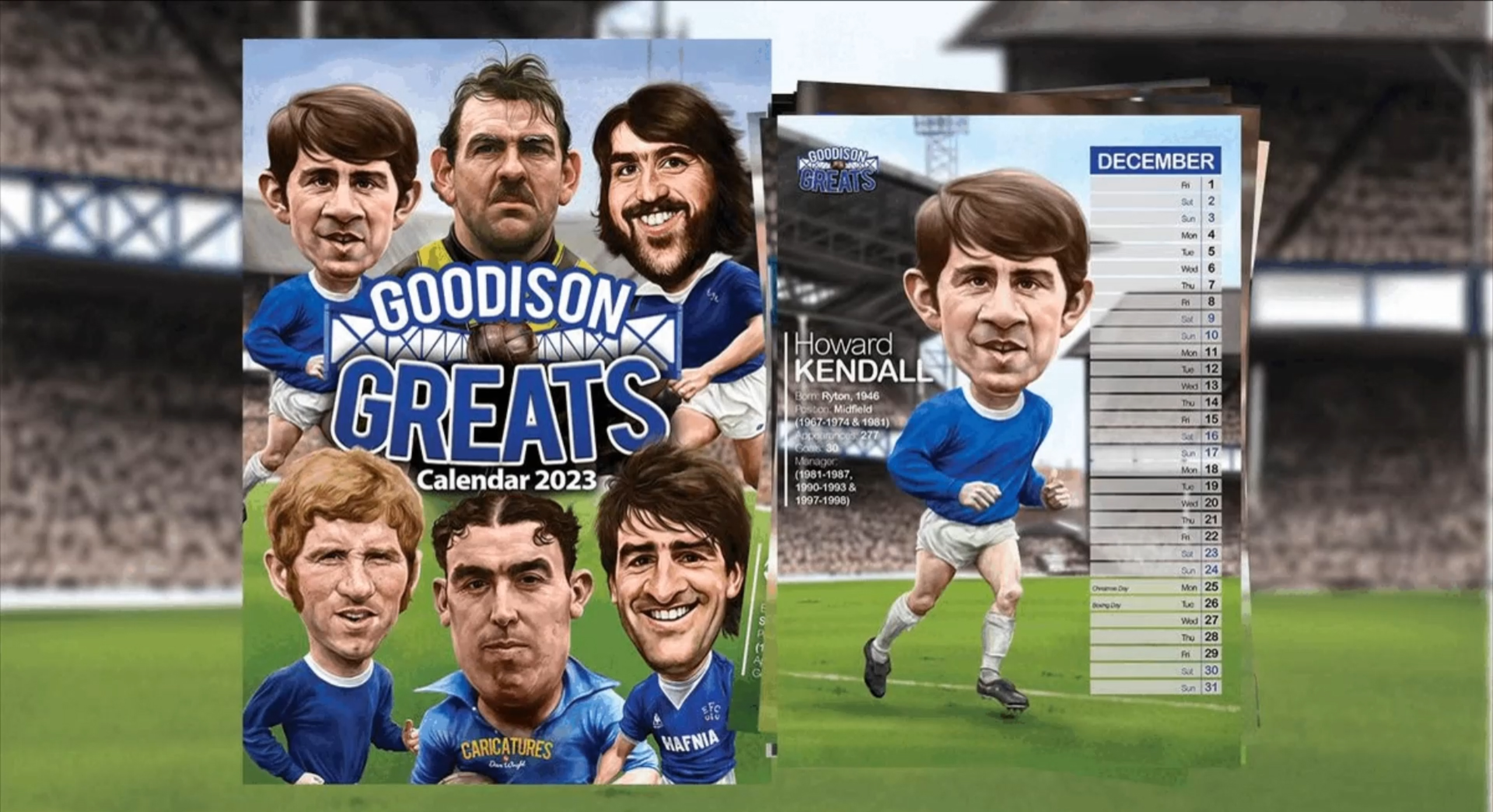 Everton Wall Calendar Goodison Greats GrandOldTeam