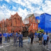 Goodison Park Blue Skies Print