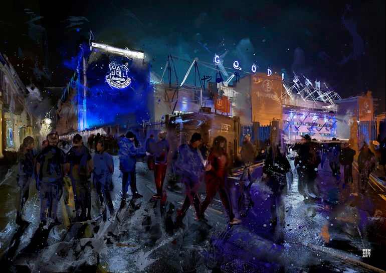 Goodison Park At Night